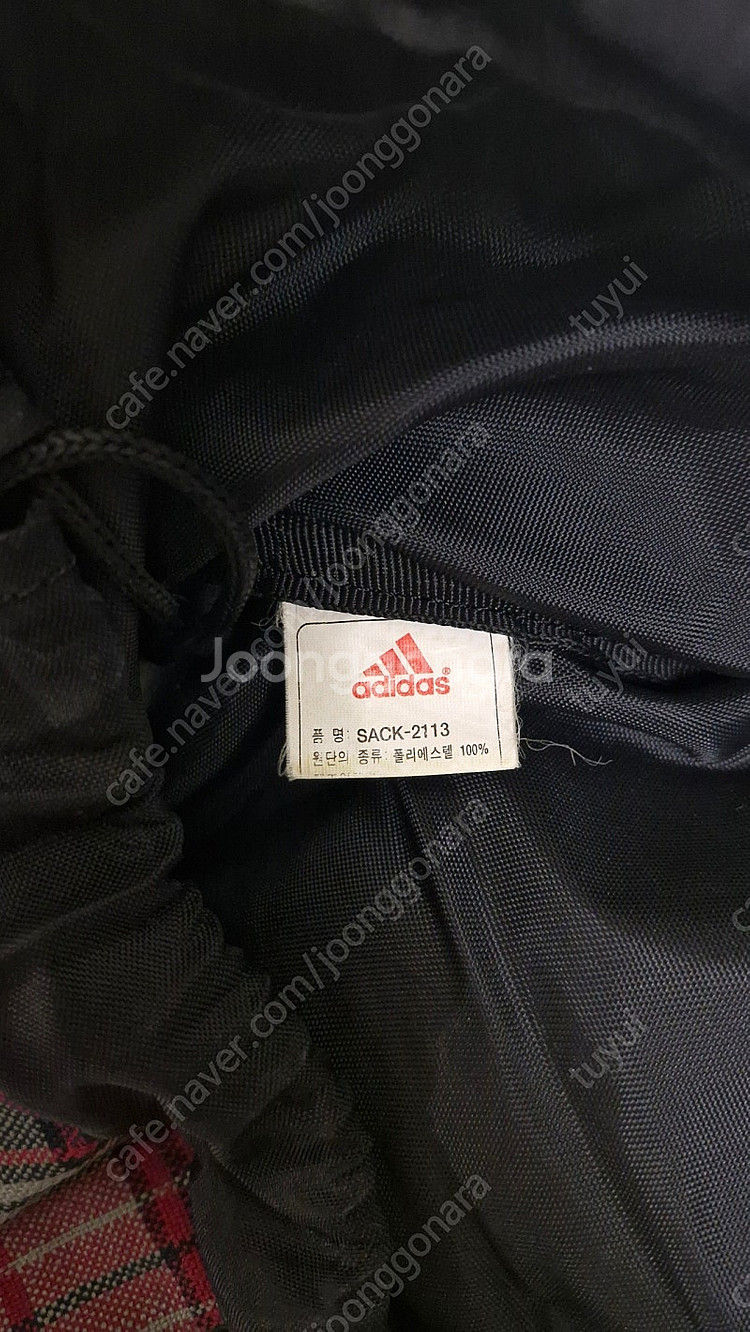Adidas 아디다스 90s 빈티지 체크 백팩--7