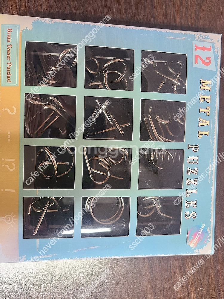 메탈 퍼즐 와이어 퍼즐 12개 세트 택포 7500원--1