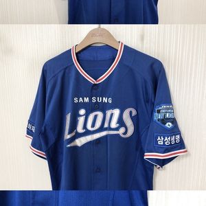 KBO 데상트 삼성라이온즈 선수실착 트레이닝셔츠110 #24//빈폴아웃도어 2017 스프링캠프모자/캡/스켈리도선수실착/장원삼/양준혁/왕조/임현준/양우현유니폼