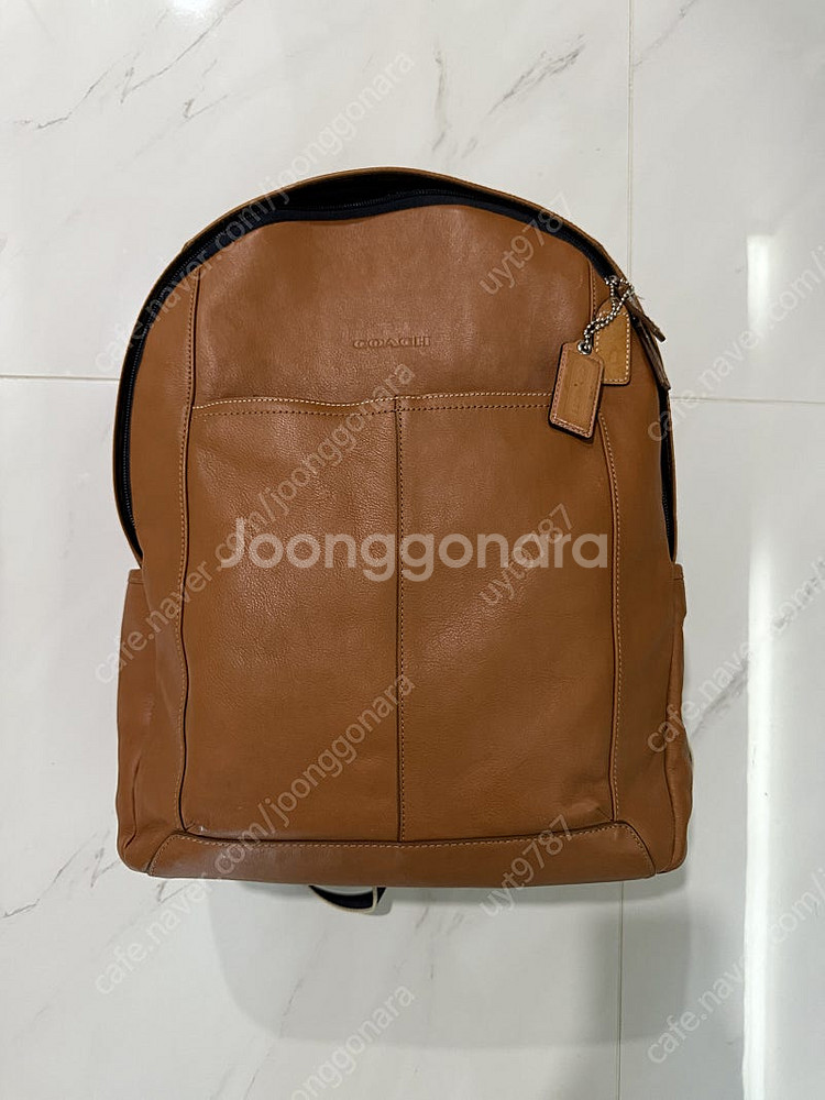 코치 레더 가죽 백팩 F70747 saddle 색상--0