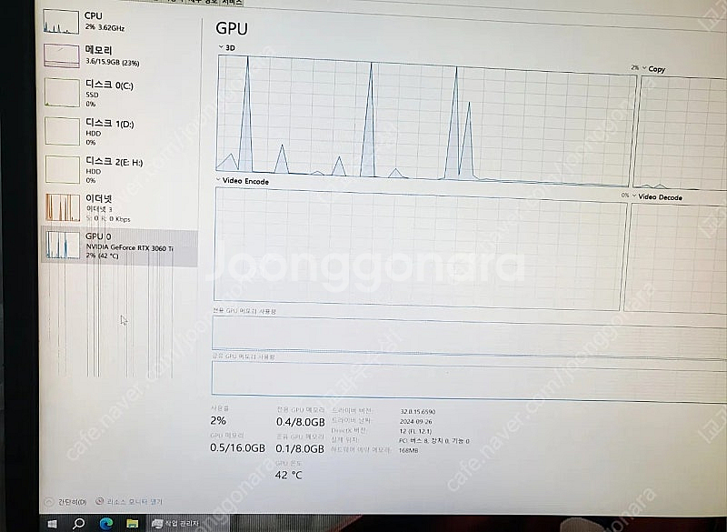 ZOTAC RTX3060ti TWIN Edge D6 8--2