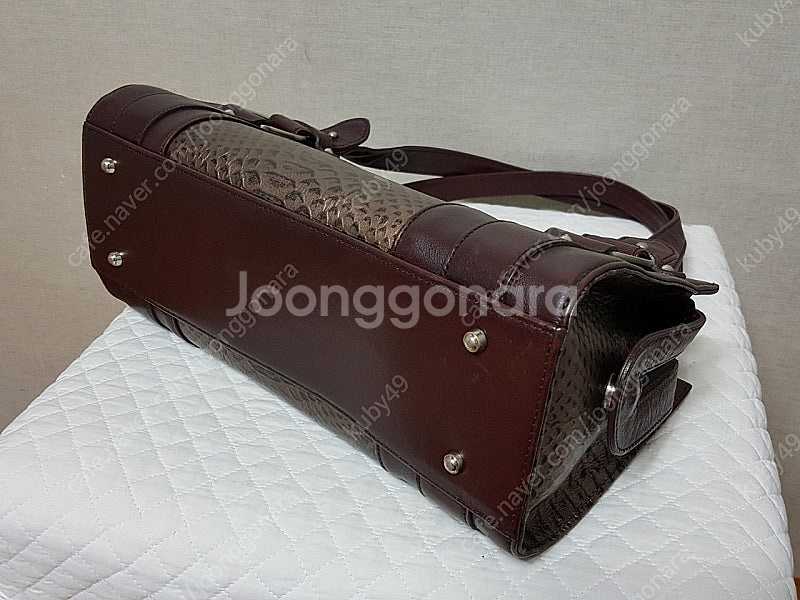 정품)SOMA LONDON 소가죽 토트 숄더백/상태좋음--9