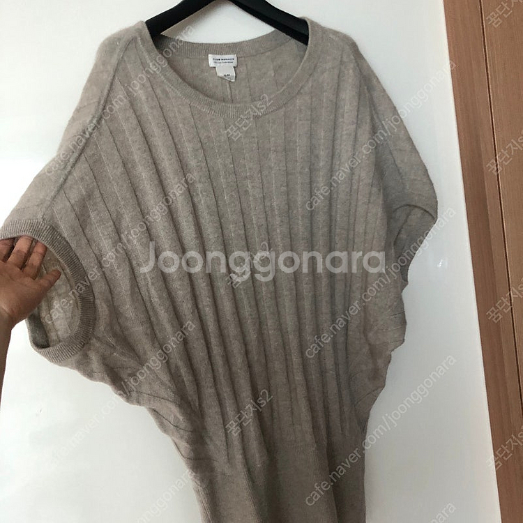 클럽모나코 날다람쥐 오버핏 박시 캐시미어100 럭셔리 니트 출근룩--3