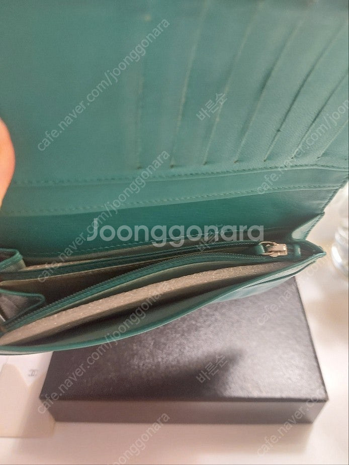 샤넬 클래식 장지갑 에메랄드 그린--7