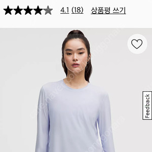 룰루레몬 룰루레몬 메쉬 롱슬리브 러닝 티셔츠 4 사이즈