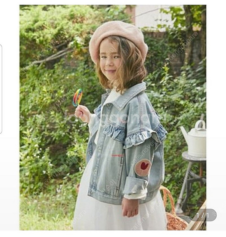 로아앤제인 스윗팝데님자켓 120사이즈 새상품--3