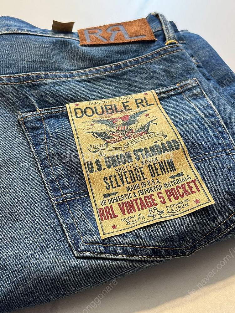 RRL 더블알엘 / 빈티지 파이브포켓핏 그랜드폴스 진 / 33x32--4