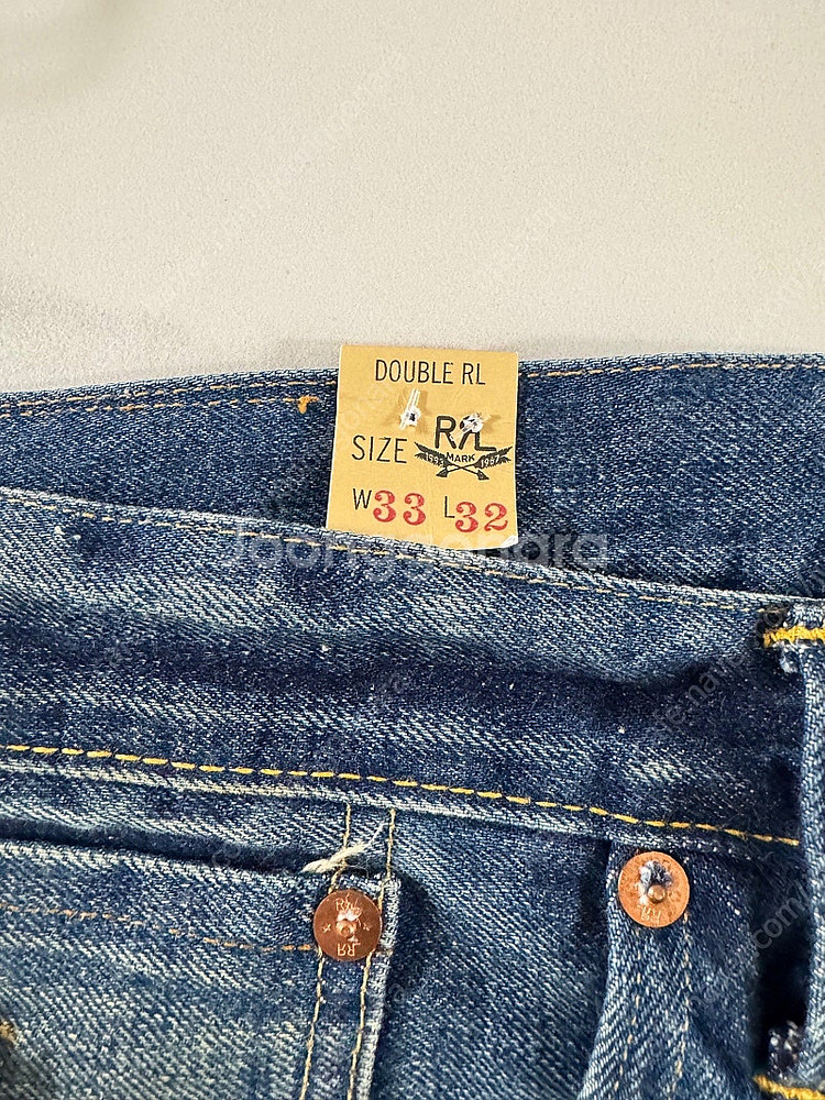 RRL 더블알엘 / 빈티지 파이브포켓핏 그랜드폴스 진 / 33x32--5