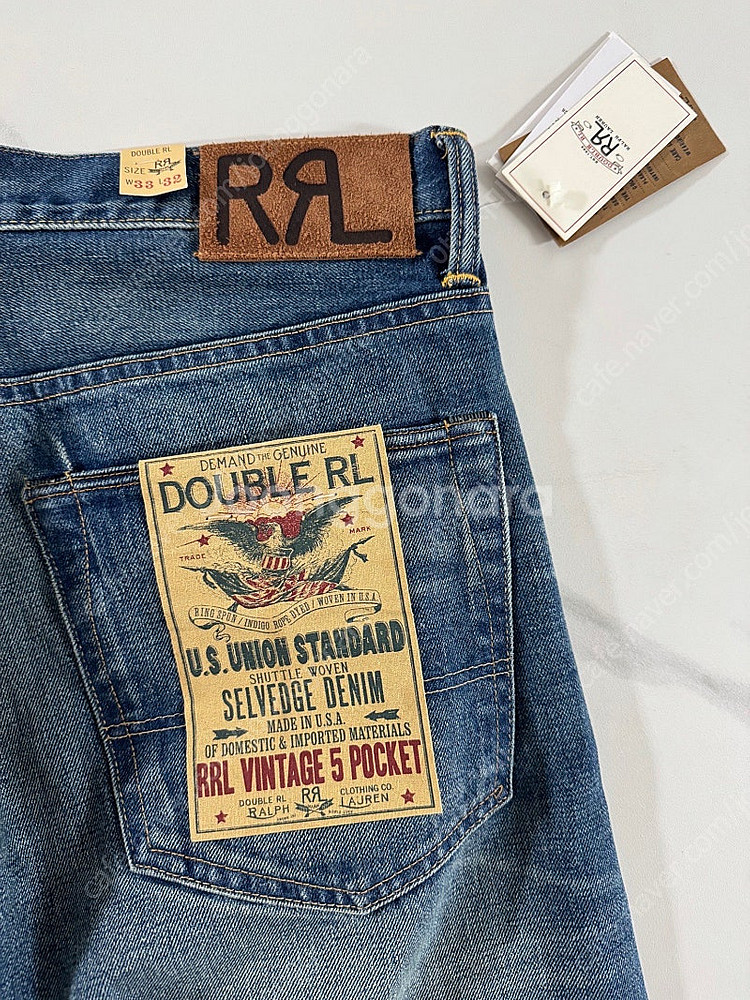 RRL 더블알엘 / 빈티지 파이브포켓핏 그랜드폴스 진 / 33x32--8