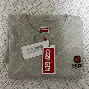겐조 보케 플라워 티셔츠 그레이