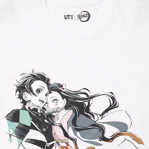 2025 8월 귀멸의 칼날 일본 유니클로 한정판 티셔츠 (L,XL)