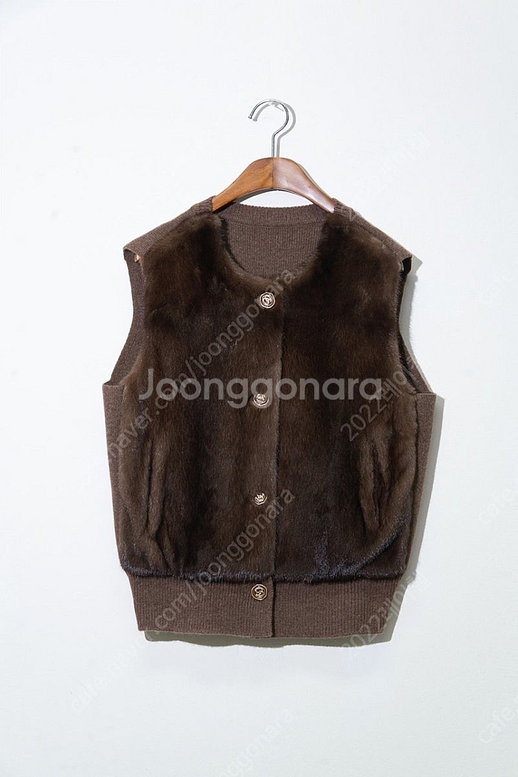 sjsj 밍크 조끼 새상품--0