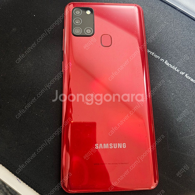 갤럭시 A21s 32GB 레드 5만원--9