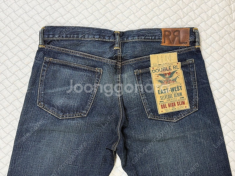 [RRL] 하이 슬림 이스트 웨스트 셀비지 진 36x32 (40만)--0