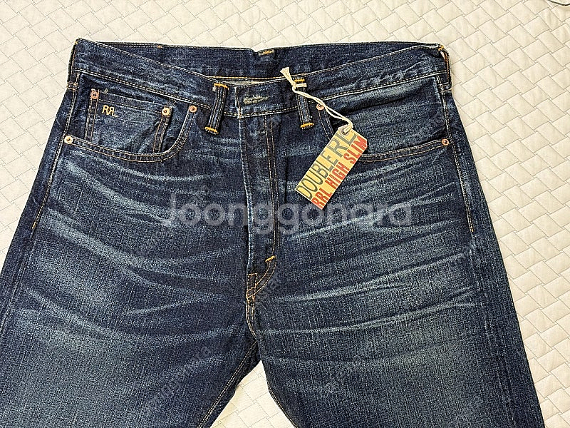 [RRL] 하이 슬림 이스트 웨스트 셀비지 진 36x32 (40만)--3