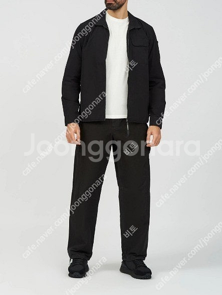 스톤아일랜드 루즈핏 와펜 카고 팬츠 블랙 38사이즈 새--1