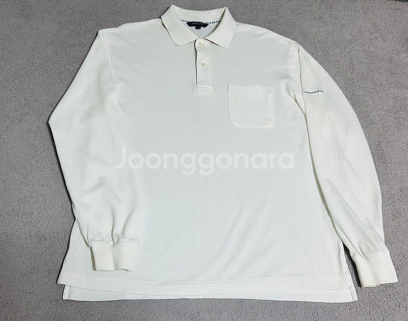 정품 버버리 골프 긴팔 카라티--8