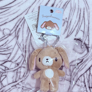 산리오 캐릭터대상 미니 마스코트 홀더 슈가바니즈 쿠로우사 카라비너