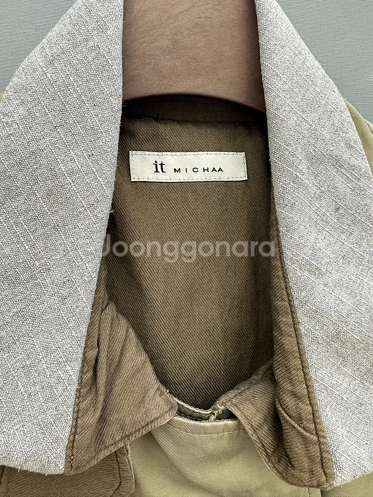 it MICHA 잇미샤 카키 야상 점퍼/한섬 타임 마인...--8