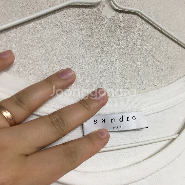SANDRO 산드로 스마일 반팔 티셔츠 1 / 랑방 마...--1