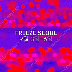 Frieze Seoul 3일 연속 vip이용권 판매