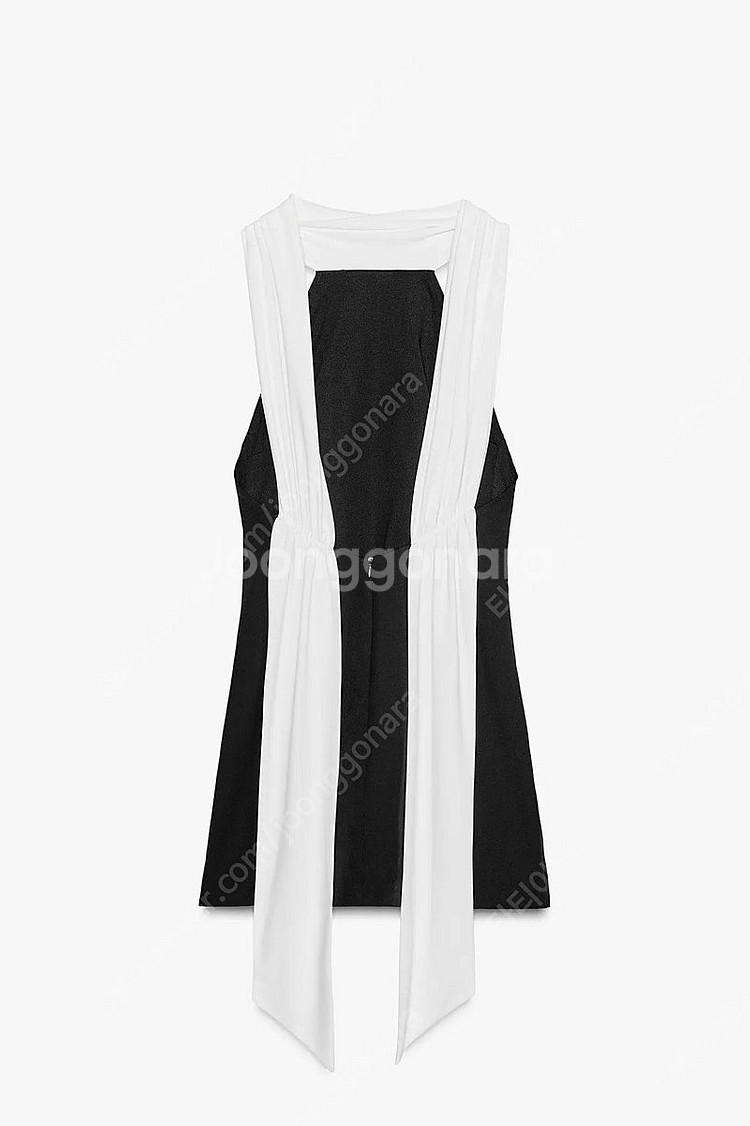 zara 자라 콘트라스트 미니 원피스 59900-299...--5