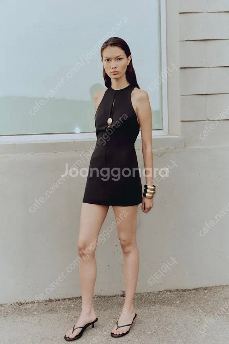 zara 자라 골드 아플리케 미니 원피스 59900-2...--3