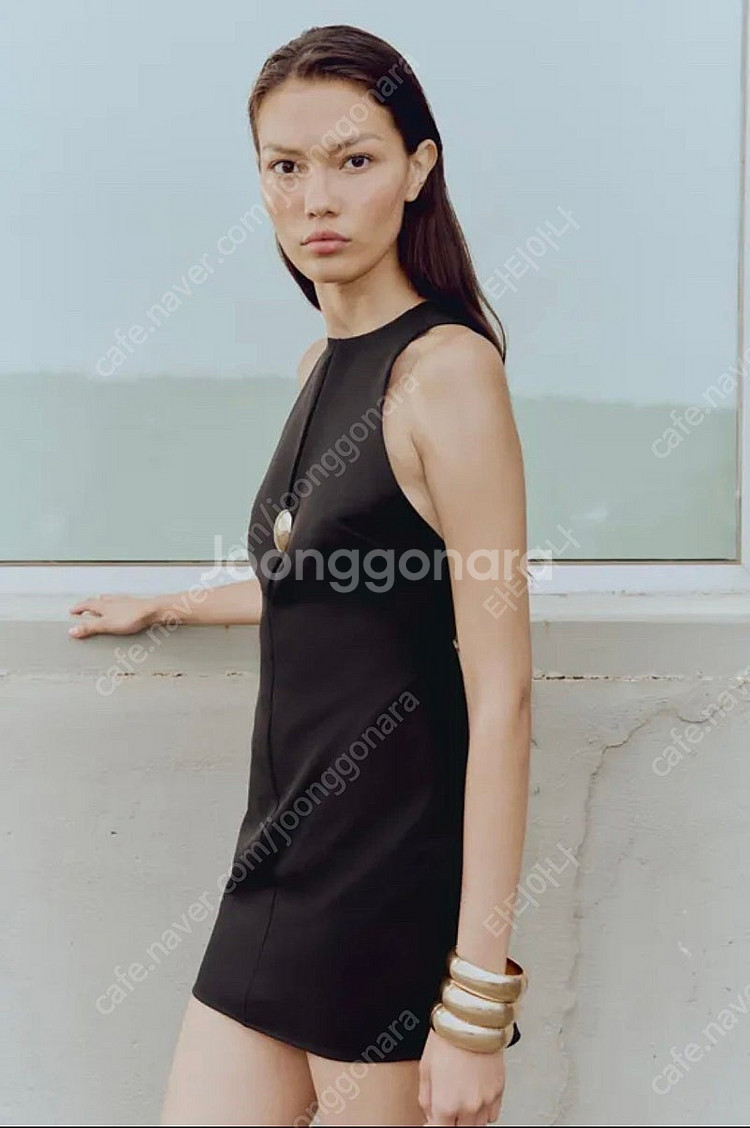 zara 자라 골드 아플리케 미니 원피스 59900-2...--6