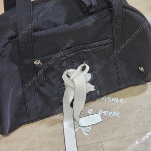 오부니 ribbon gym bag BLACK