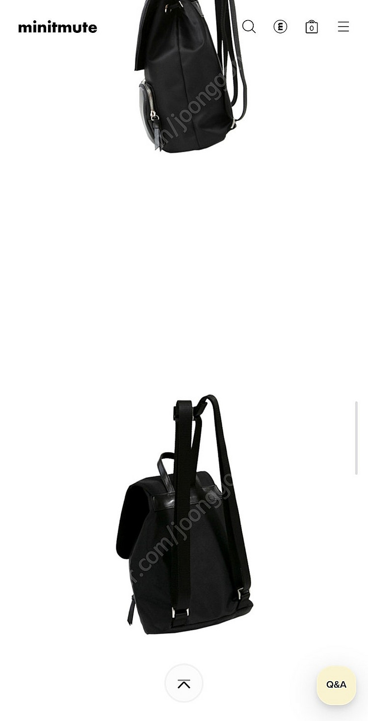미닛뮤트 백팩 블랙색상--3