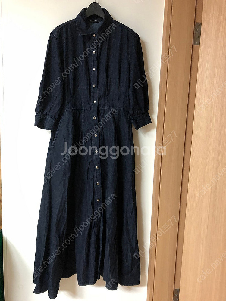 시슬리 21년 데님 청 롱 원피스 맥시 드레스 하객룩 ...--3