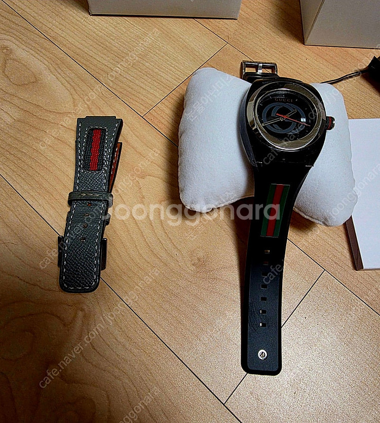 구찌 sync 블랙 실버 (ya137101) 46mm ...--1
