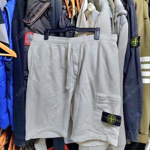 스톤아일랜드 트레이닝 반바지 아이보리 L