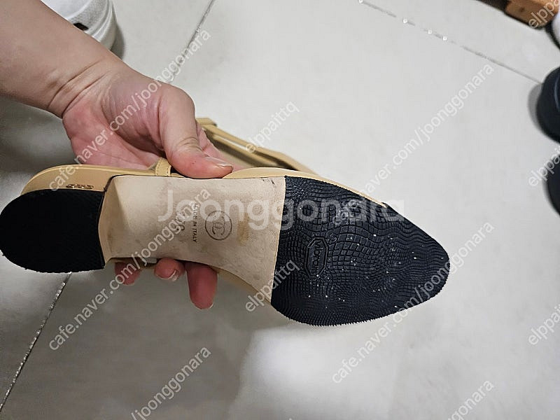 샤넬 투톤 슬링백(37c)--4