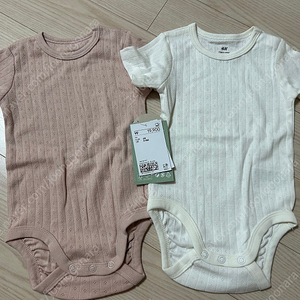 H&M 아기 바디슈트 4-6엠 2벌