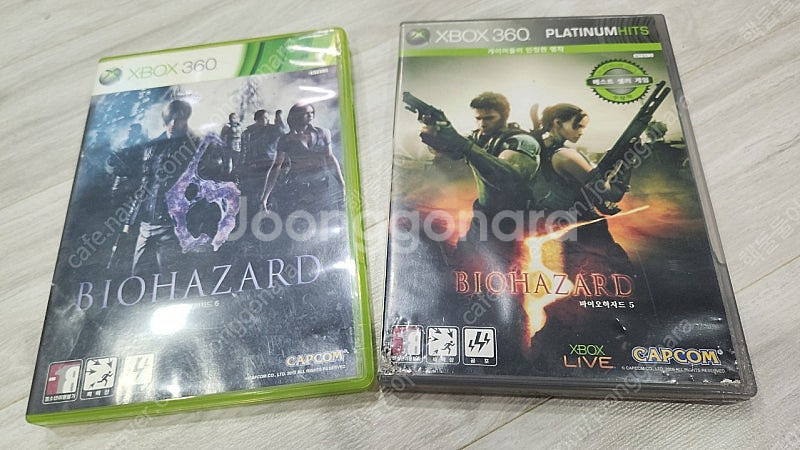 xbox360 바이오 하자드 5,6 택포 2.5--0