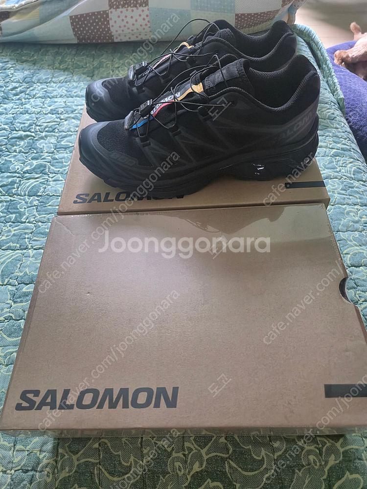 살로몬 xt-6 블랙 트레킹화. 새상품 270--3