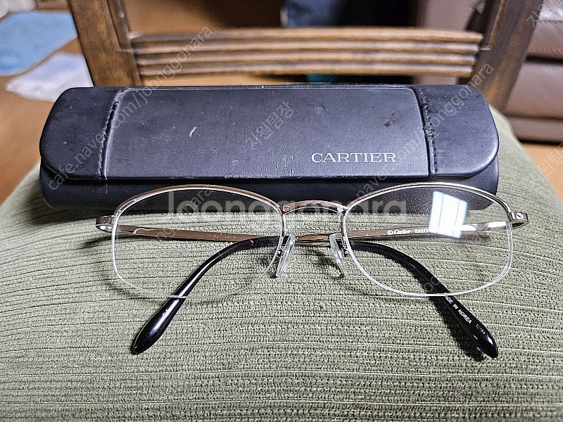 Cariter 까르띠에 산토스 티타늄 화이트 골드 반무...--8