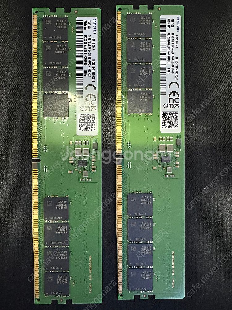 삼성 DDR5 16GB 램 2개--0