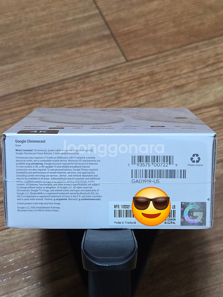 구글 크롬캐스트 4K 미개봉 북미판 팝니다--0