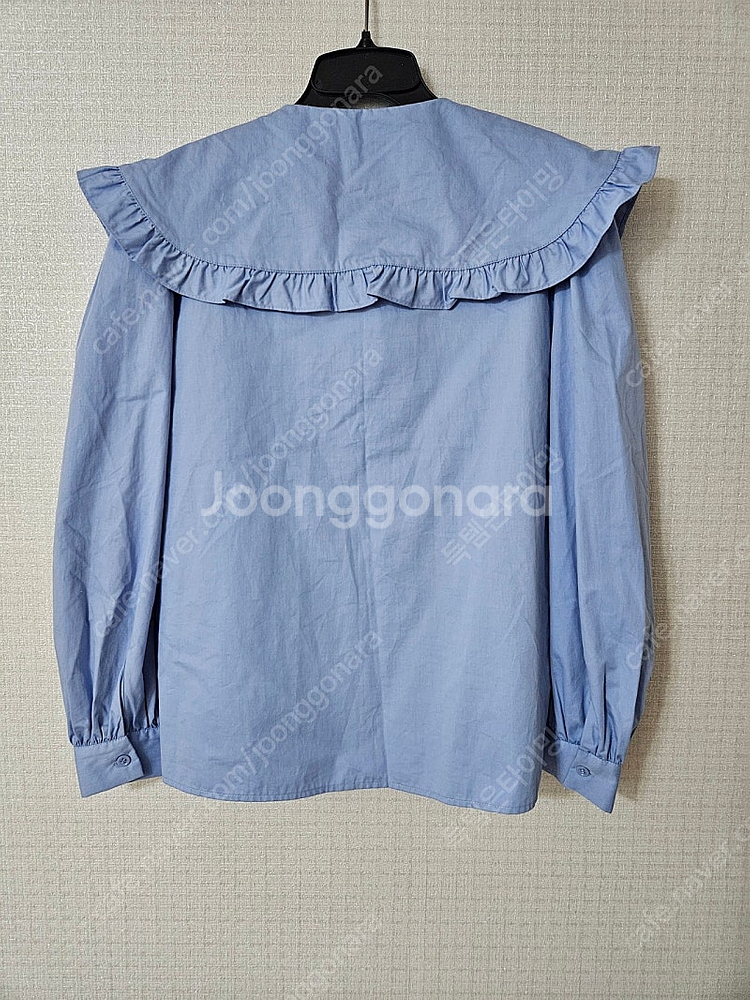 [새상품] ZARA 자라 피터팬카라 포플린 블라우스 베...--4