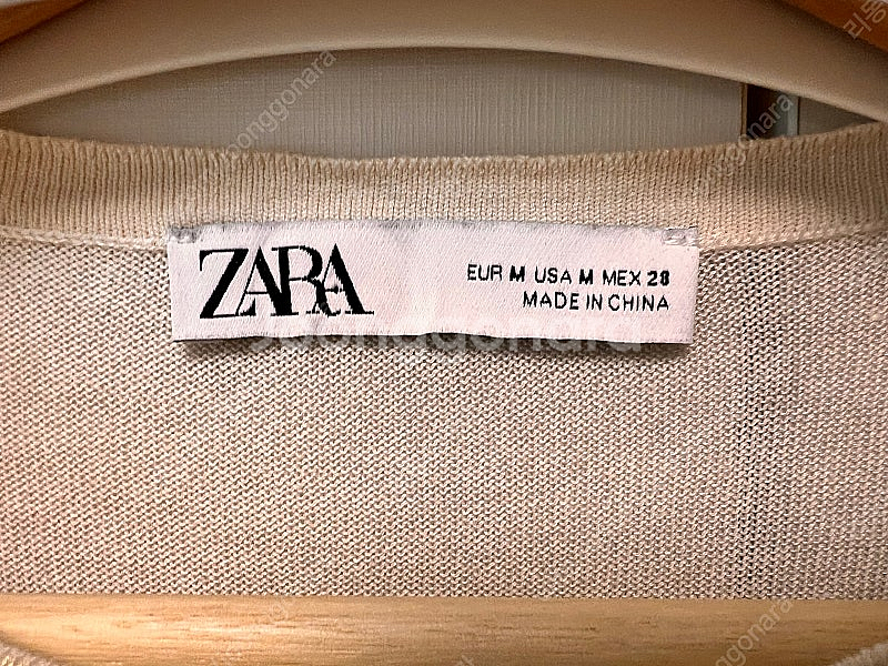 자라 메탈릭 니트 탑 반팔 티셔츠 M--7