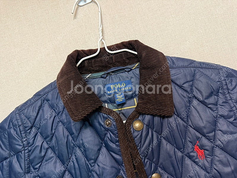 폴로 랄프로렌 퀼팅자켓 퀼팅 점퍼 4/4T 네이비--3