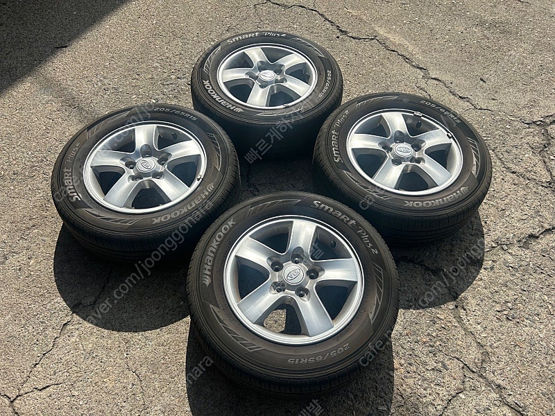 현대 기아 순정 15인치 휠타이어 로체 아반떼 오피러스 카렌스 소나타 등 이미지