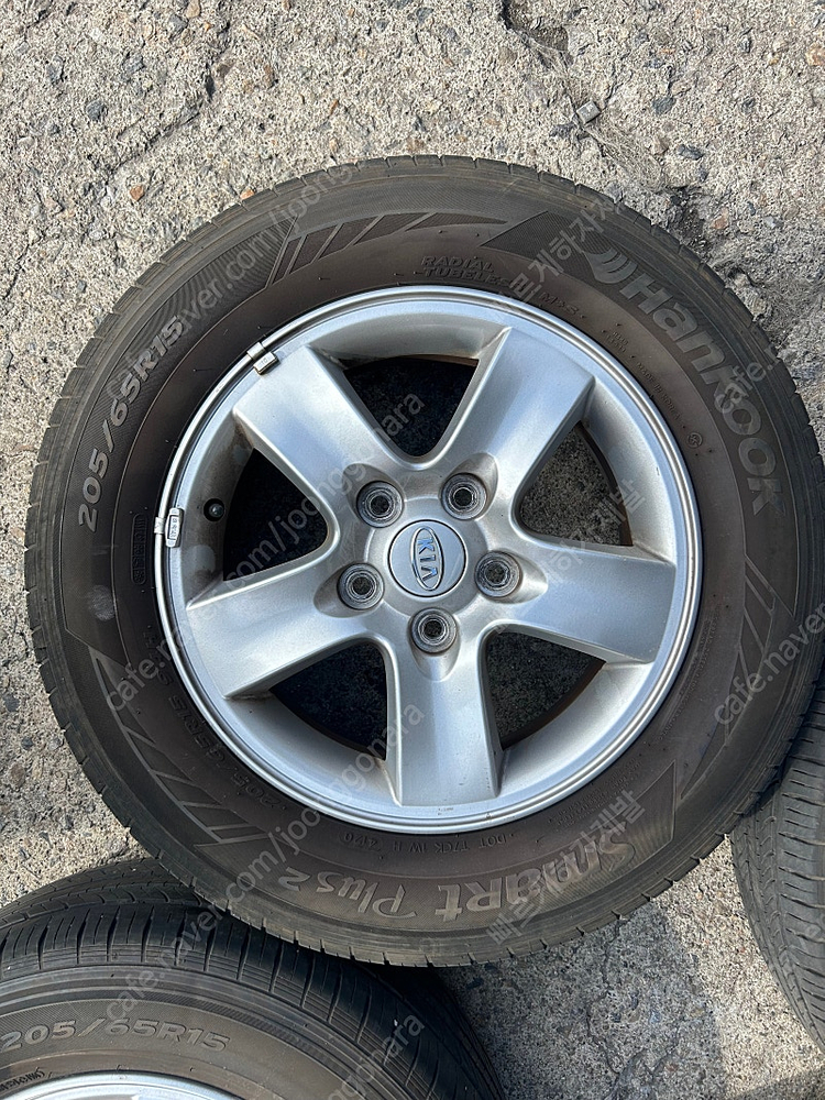 현대 기아 순정 15인치 휠타이어 로체 아반떼 오피러스 카렌스 소나타 등 이미지