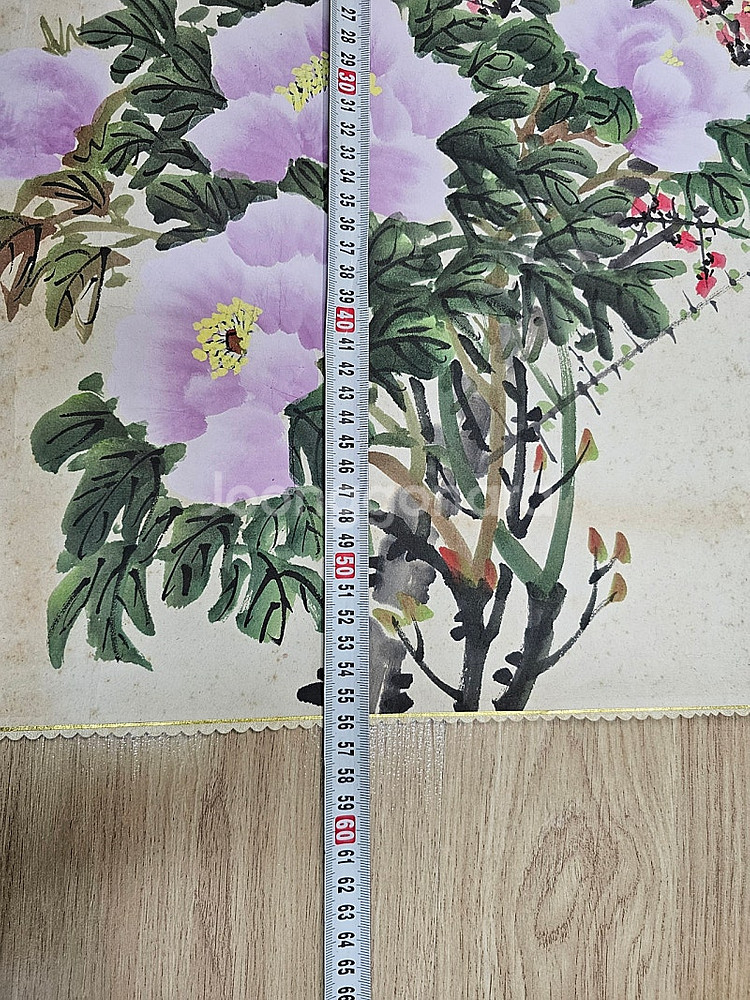 오래된 동양화 군방도 낙질그림 56x56cm 인테리어소...--3