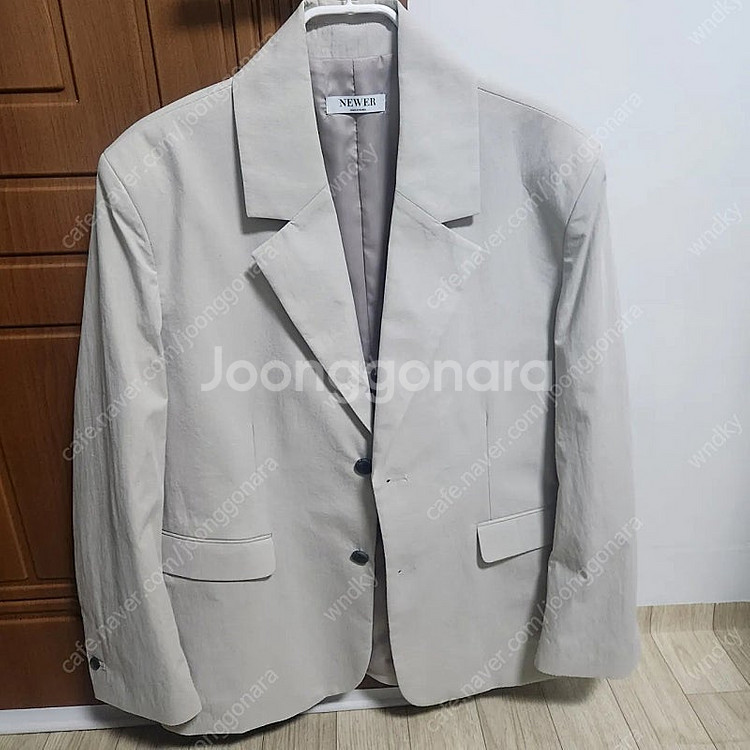 투버튼 자켓 셋업 그레이(XL) 택포--0