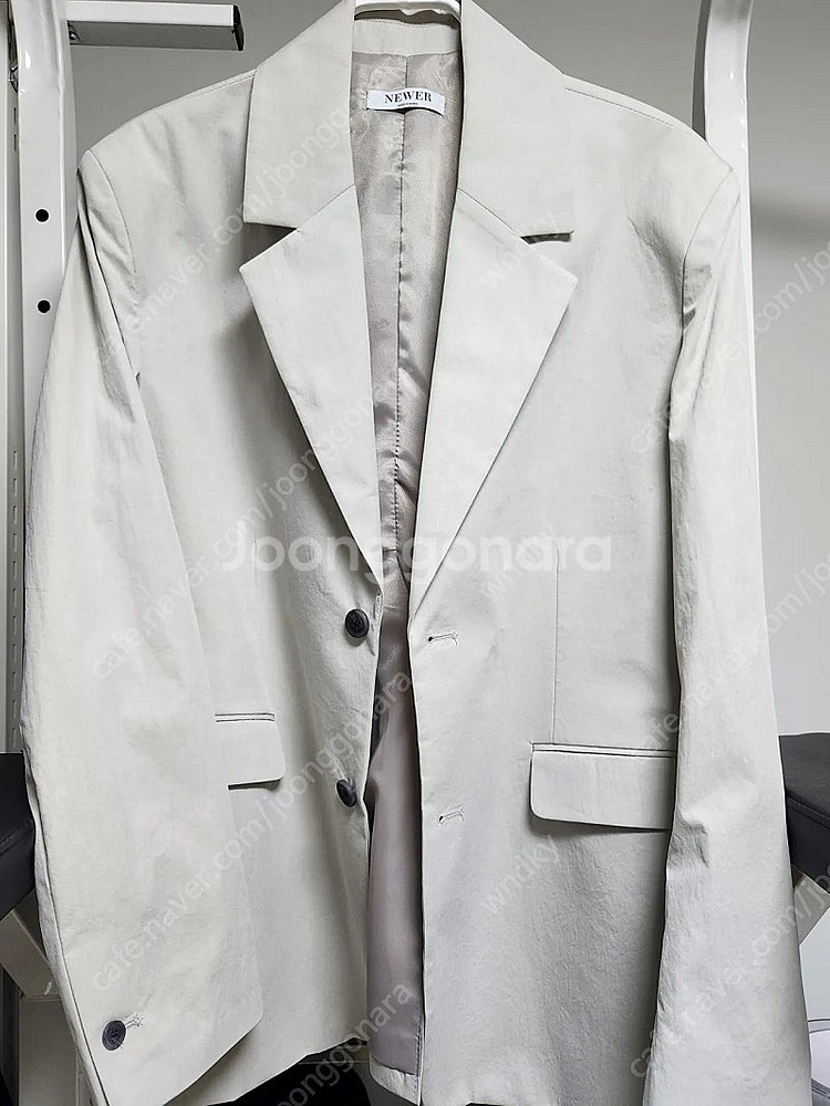 투버튼 자켓 셋업 그레이(XL) 택포--3