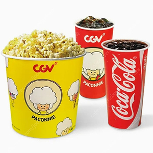 CGV콤보 (팝콘L+음료2) 50%쿠폰 1500원판매