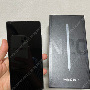 갤럭시 노트20 5G 미스틱 그레이 256기가 ﻿